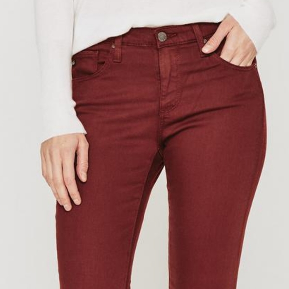 AG Adriano Goldschmid The Legging Ankle / Super Skinny Ankle - Dark Sangria - Picture 2 of 8